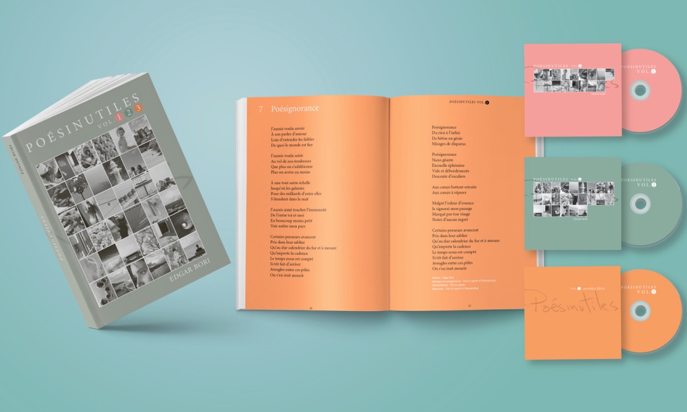 En vente dès le 31 mars, la version physique de la trilogie Poésinutiles est offerte en précommande dès maintenant sur la boutique en ligne de Productions de l'onde: 
👉 productionsdelonde.com/boutique/