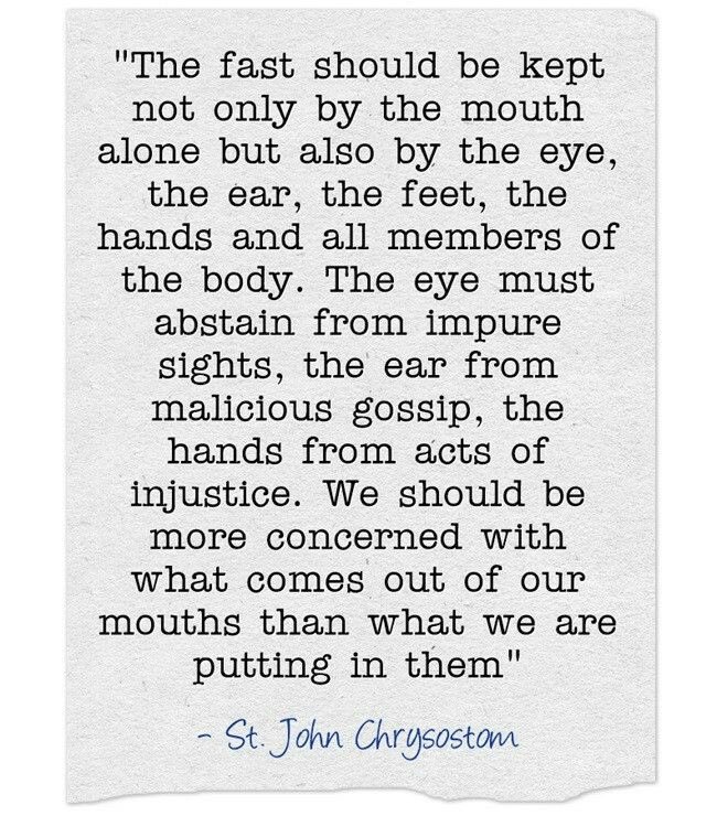 GrowInSpirit's tweet image. Keeping Fast - St John Chrysostom