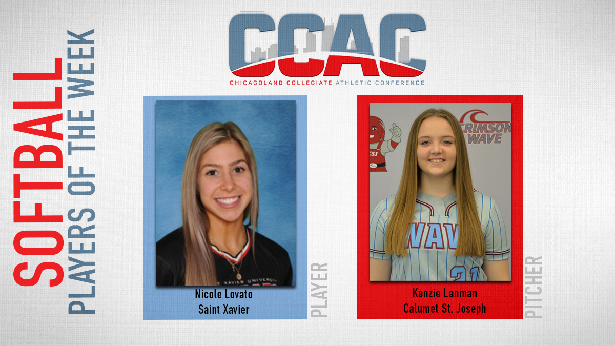 CCACSports's tweet photo. Softball Weekly Honors Awarded To SXU's Lovato, CCSJ's Lanman
https://t.co/LM5gx6Om9x https://t.co/FMGu18e6Mo