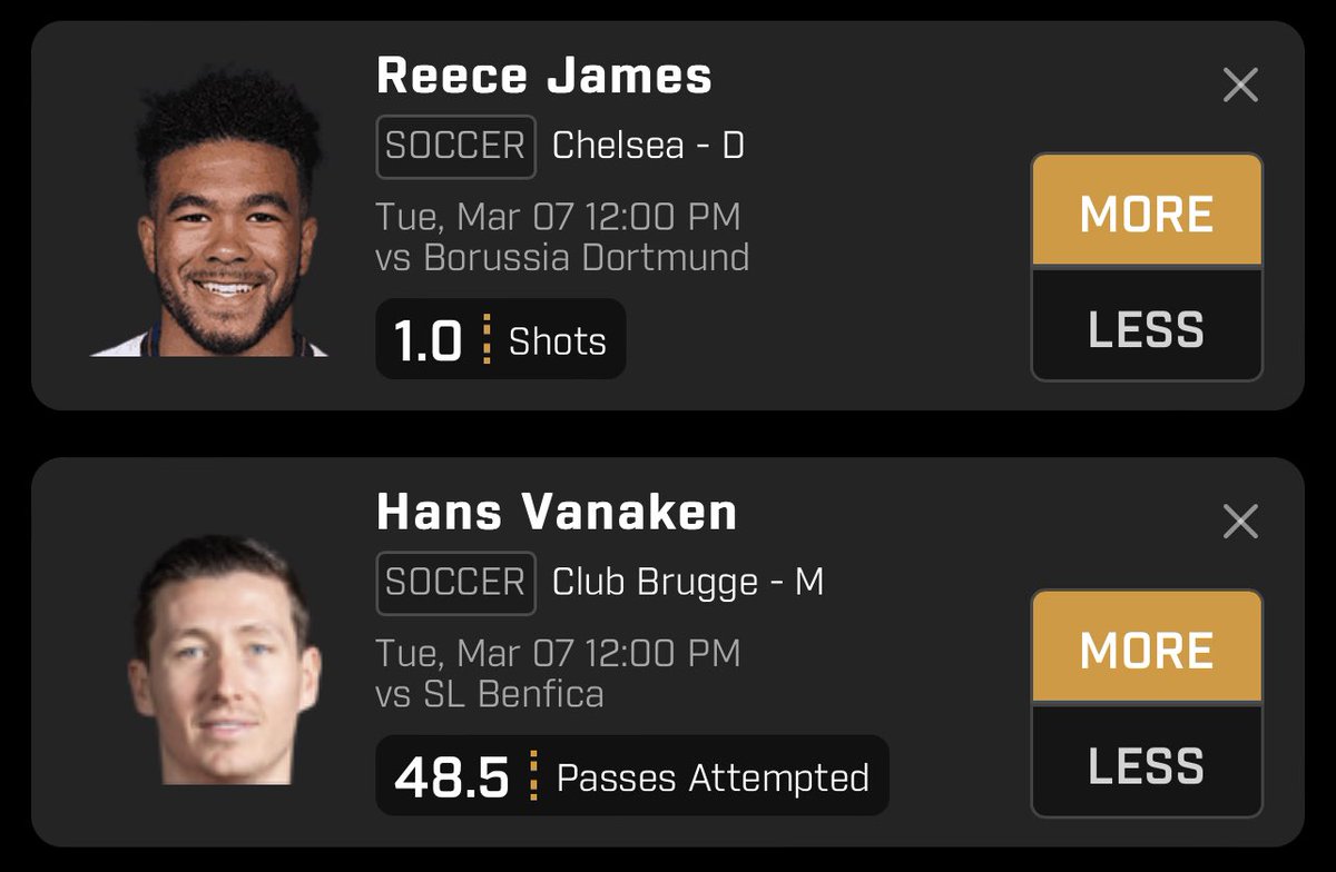 giimli's tweet photo. My two favorite props for the upcoming games🔥

Tail at your own risk!

#GamblingTwitter #PrizePicks #PrizePicksSoccer #Soccerbets https://t.co/qKObQsLmkv