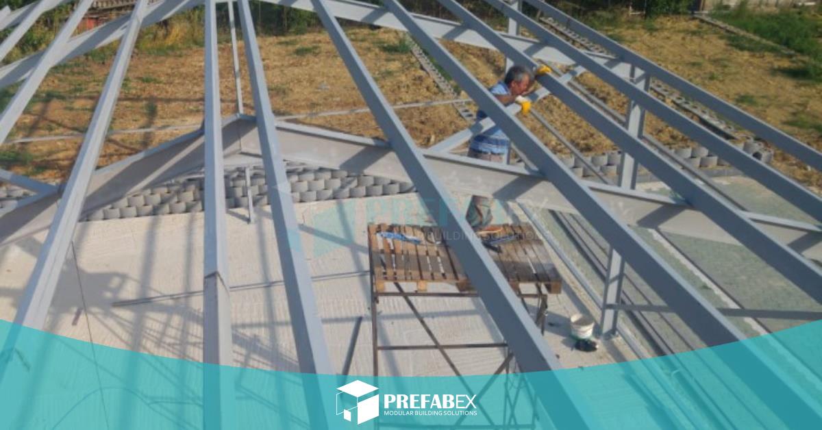 PrefabexLtd's tweet photo. Prefabex has delivered a 150 m² Pre-engineered steel building to be used as a showroom in Istanbul, Turkey. 

#steel #steelfabrication #steelbuildings #metalbuildings  #hangar #preengineeredbuildings #PreEngineeredSteelBuildings #offsite #commercial https://t.co/p6f5Rk33QK