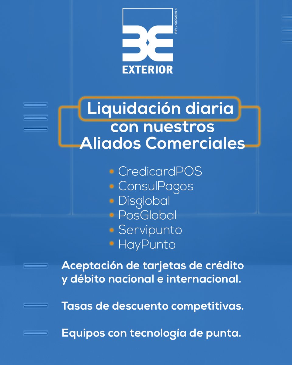 BancoExterior's tweet photo. ¡No te pierdas la oportunidad de hacer crecer tu negocio! Con nuestros puntos de venta y sus múltiples beneficios podrás hacer que tu negocio suba de nivel e incremente sus ventas.
https://t.co/Xa7ox1k2Bp
#BancoExterior #PuntoDeVenta #Venezuela #PuntoDeVenta #postponeJEE https://t.co/teIuq4IC41