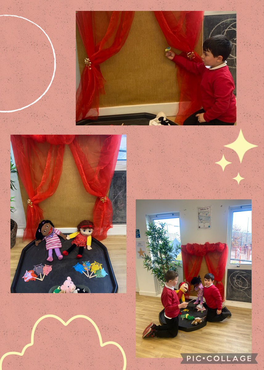 Our new Puppet show set up is being used for performances, talking and showing our emotions! 🥺😩😬🥳🙂 A well loved edition to the hub! #emotions #hallglenvalues <a href="/HallglenPrimary/">Hallglen Primary School</a>