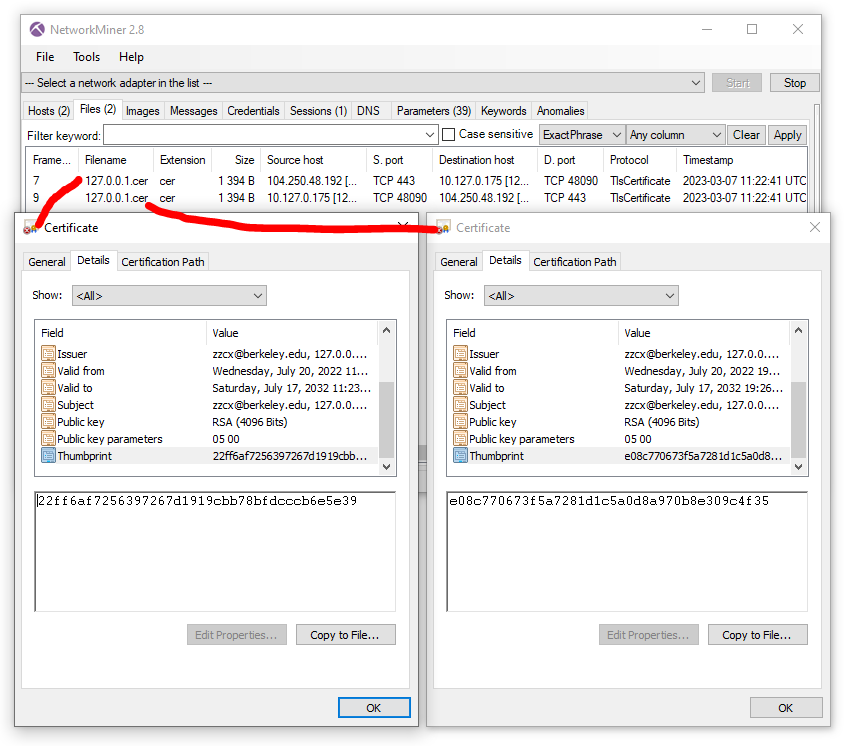 netresec's tweet photo. #HiatusRAT performs mutual TLS authentication when communicating with C2 server on 104.250.48[.]192:443
Server cert hash: 22ff6af7256397267d1919cbb78bfdcccb6e5e39
Client cert hash:
e08c770673f5a7281d1c5a0d8a970b8e309c4f35 https://t.co/D2RkKFAnoA
