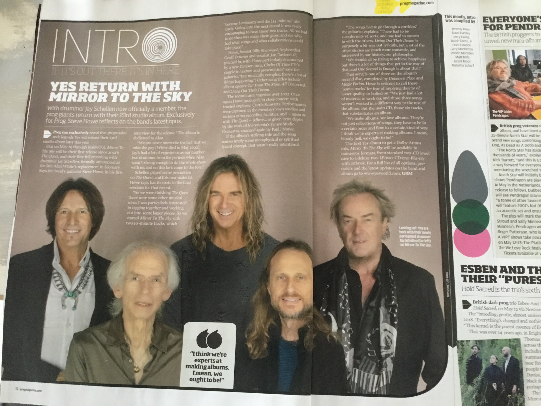 The Prog Corner on Twitter "It’s official New Yes Album “Mirror To