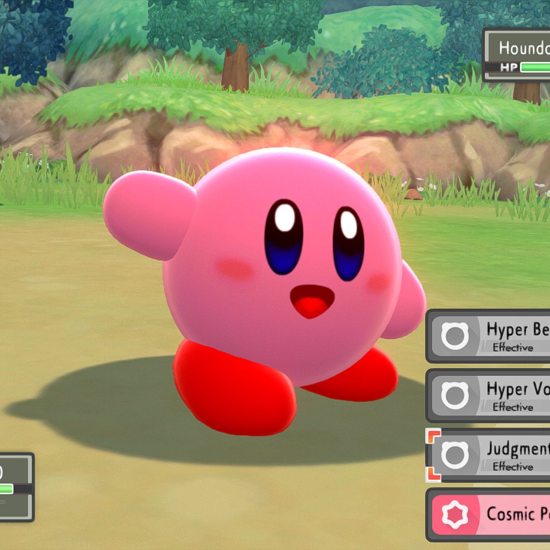 Yisuno ⚝ on X: Alright so I decided that each Kirby form will have  different colors on the shiny version on my mod for Pokemon BDSP, mostly  referencing the colors Kirby had