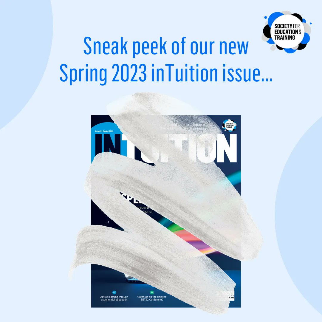 SocietyET's tweet photo. Keep an eye out for the next issue of #SETinTuition, landing with SET members this week!
Here's a sneak peek... 👀 https://t.co/K4wJkwGxKg