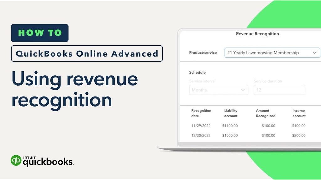Revenue recognition in #QuickBooks Online Advanced allows you to record a payment from a customer for services you’ll deliver in the future, and then recognize the revenue over time. Here's how it works: oal.lu/rFiZE

#AutomatedAccounting #QuickBooksSolutionProvider