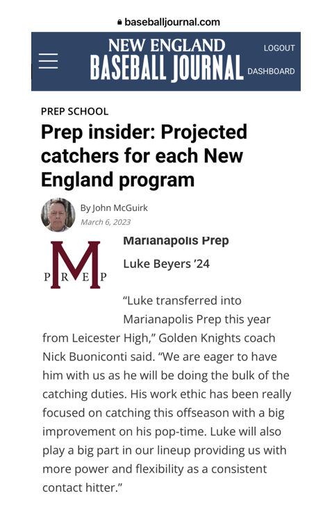We're excited to have new talent behind the dish in Luke Beyers!  Luke will surely be a steady and consistent presence behind the plate in his role as Catcher! Welcome to the roster, Luke! #GoKnights!