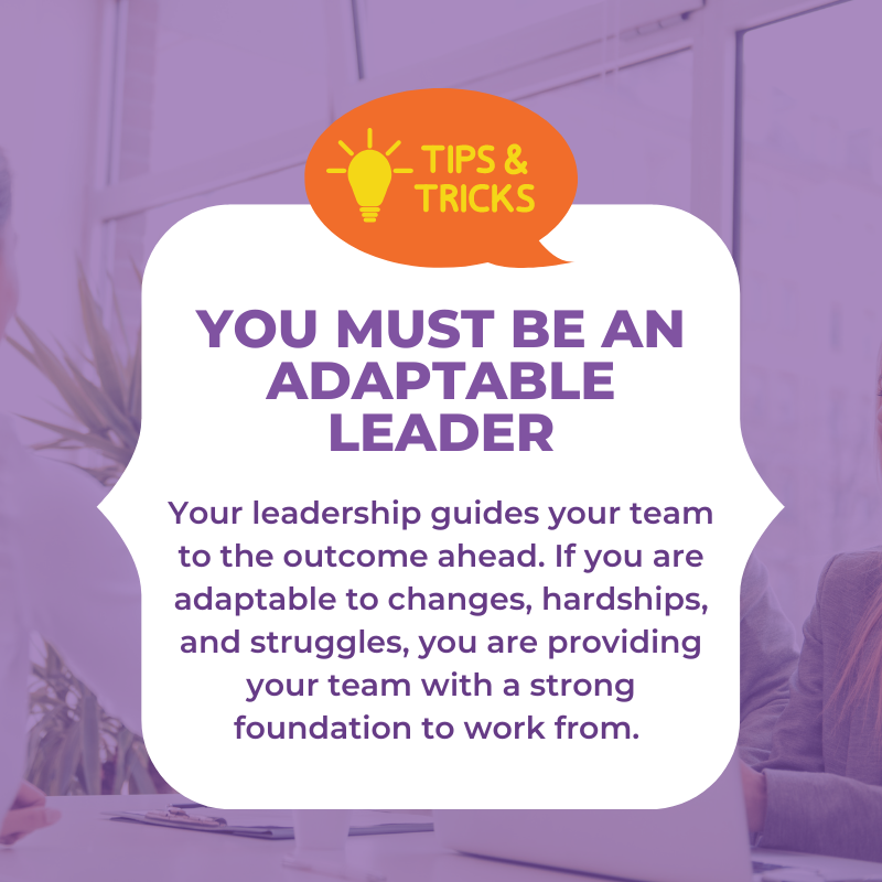 Adaptable leaders bring resilience with their view of crises – not seen as right or wrong but as patterns and opportunities to learn from and grow into.

Your mindset as a leader is echoed throughout your team.

#adaptable #leader