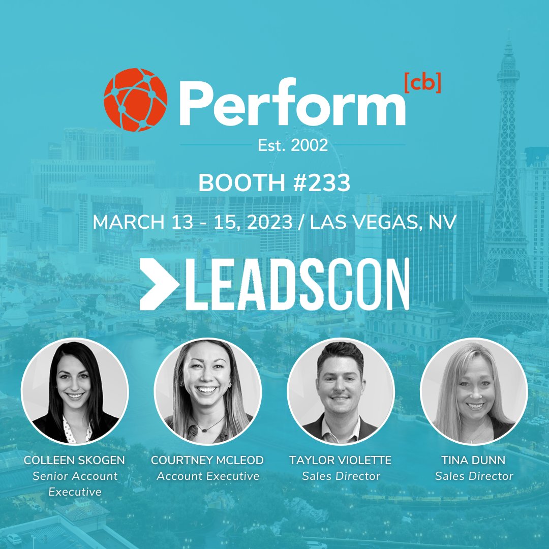 performcb's tweet photo. LeadsCon is quickly approaching and our team cannot wait! Keep an eye out for the Perform[cb] team at booth #233 or request a meeting with one of our lead gen experts today! https://t.co/5hW0u2F8kC
#leadscon #leadgeneration #affiliatemarketing #paypercallmarketing https://t.co/ZILPqrudPQ
