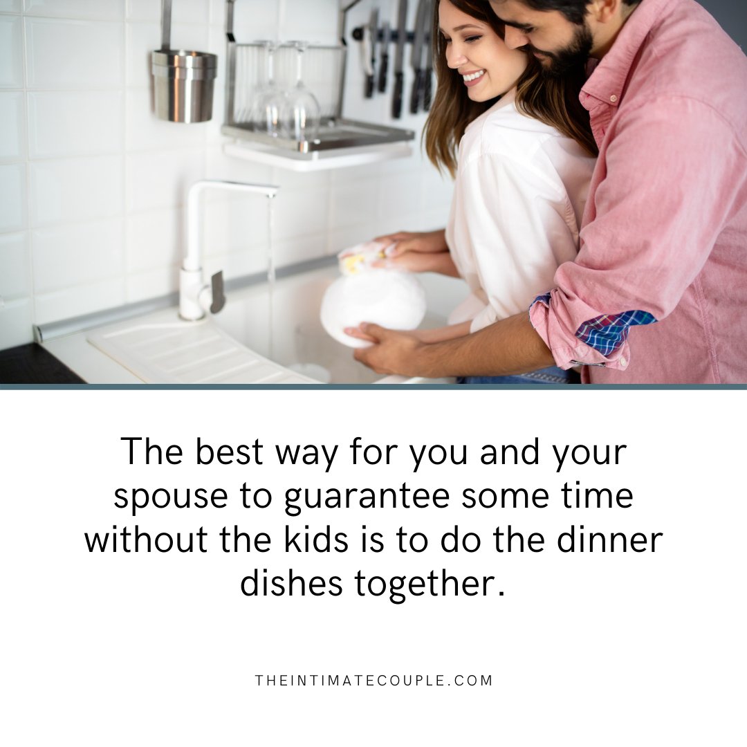 Helping your spouse with chores makes them feel appreciated, and the work is more fun too!