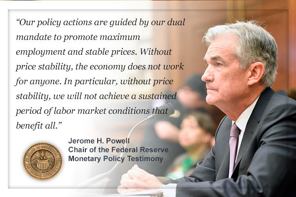 federalreserve's tweet photo. Today, Chair Powell presents the semiannual Monetary Policy Report to the U.S. Senate Committee on Banking, Housing, and Urban Affairs via livestream:  

https://t.co/u36NeLK8Ka

https://t.co/pgnEGEOsSt   

Watch live: https://t.co/TL8c2ySyqe https://t.co/KHUuandUNt