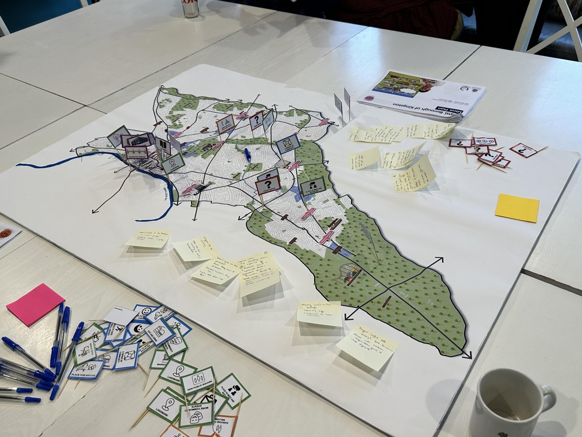 KingstonInvolv1's tweet photo. On Tuesday 21st February, 3 of our Peer Advocates went to @EnhanceAble at Geneva Road for a Local Plan Consultation meeting with Emma Crowe. Everyone gave loads of ideas about what Kingston would look like in the future #localplanconsultation #firstdraft #thefutureofkingston https://t.co/IUohhO2J1k