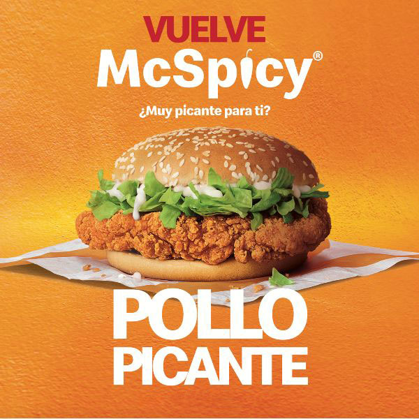 McDGranada's tweet photo. SOBRAN LAS PALABRAS 🌶🌶🌶

#McDGranada #McDonalds #Granada #McSpicy https://t.co/dmYMZRRuPW