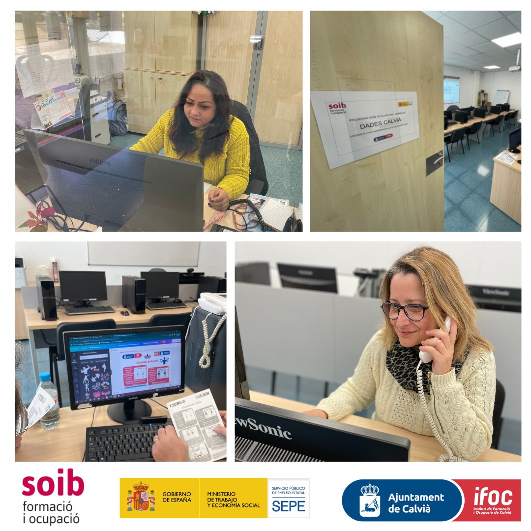ifocalvia's tweet photo. L'alumnat treballador de DADES CALVIÀ ja està desenvolupant diverses tasques específiques. DADES CALVIÀ s'emmarca dins del programa #SOIB30ProgramesMixts. Gestiona @ifocalvia financiació #SOIB30 mitjançant la Conferència Sectorial #SOIB30 #UnSaltAlFutur https://t.co/Hup3LhA3K4