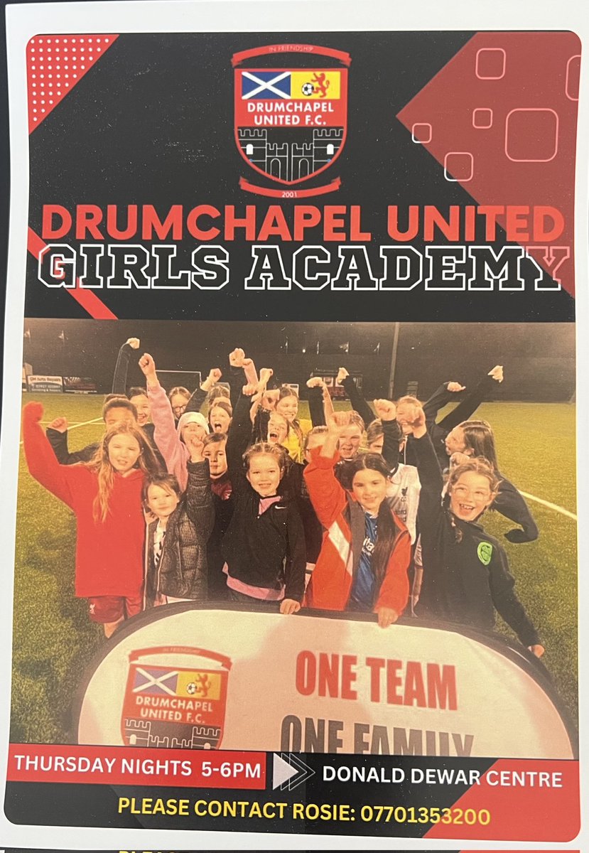 ASGDrumchapel's tweet image. @DrumchapelU Girls Football section information leaflet. @AntoninePrimary @camstraddenps @LangfauldsPS @NinianPr @StClaresDrum @Blairdardiepri @stpaulwhiteinch @EmActiveschools @ACTIVESCHOOLSJS @ActiveSchoolsLK