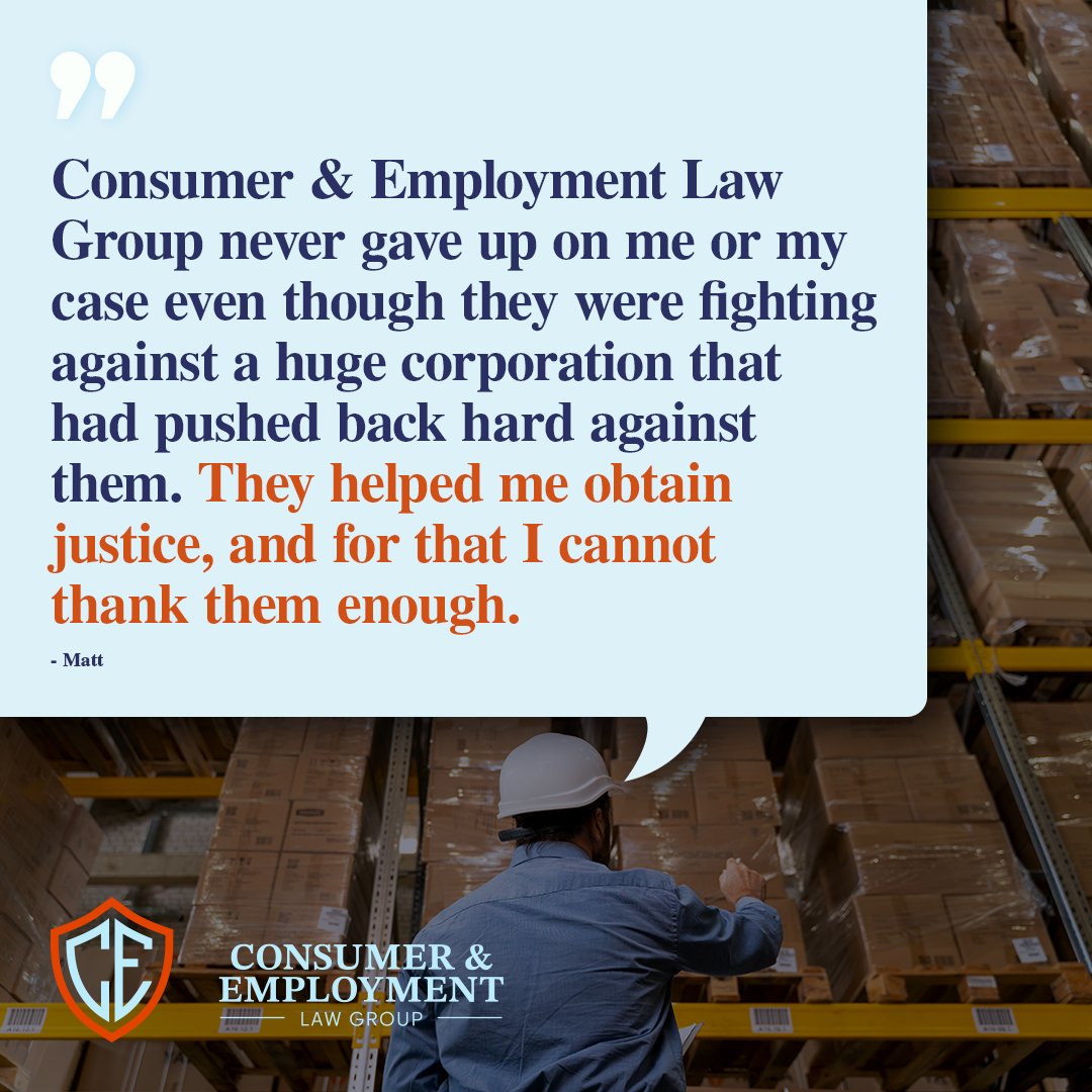 CELawGroup's tweet photo. ⭐⭐⭐⭐⭐
#CaliforniaConsumerLawyer #SanDiegoConsumerLawyer #StrongerCA #CaliforniaEmploymentLawyer #RealJustice #ForthePeople #CELG #EmploymentLaw https://t.co/3oitHgm6EP