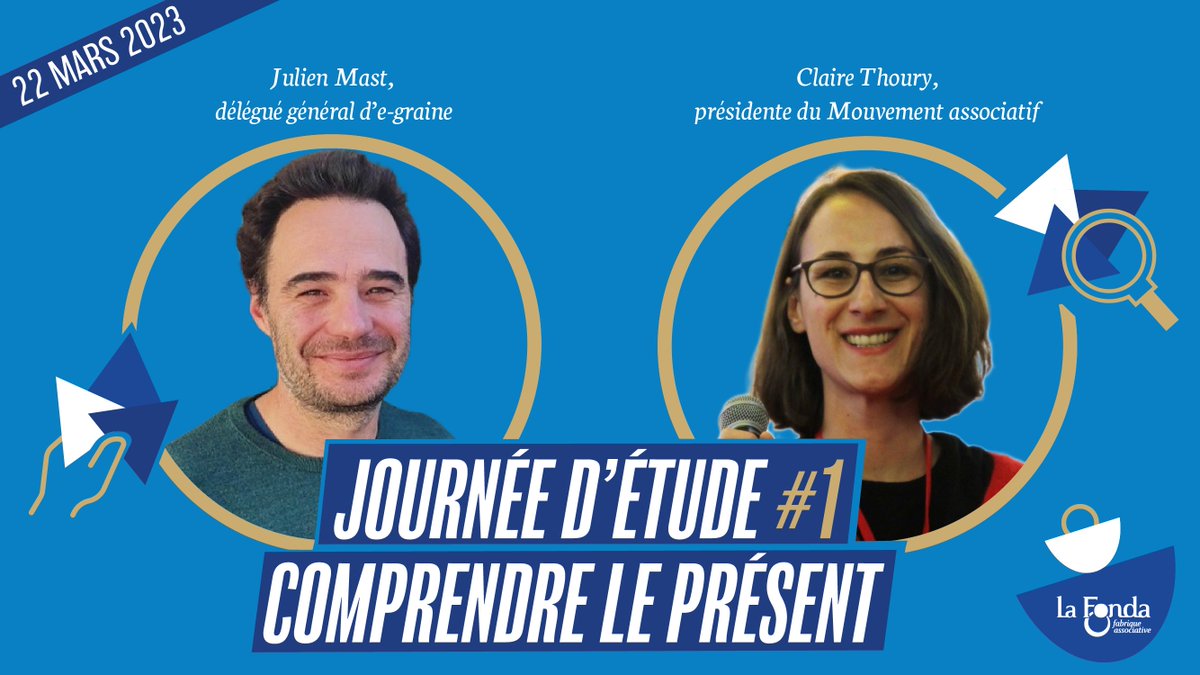 🧍‍♀️🧍‍♂️ Quel est le rapport de l’individu à l’engagement ? <a href="/clairethoury/">Claire Thoury</a> du <a href="/lemouvementasso/">Le Mouvement associatif</a> et <a href="/julienmast/">julien mast</a> d’@e_graine exploreront cette question à l'occasion de la 1️⃣ère journée d’étude de la <a href="/fonda2020/">La Fonda</a> sur l’#engagement le 22 mars. 

fonda.asso.fr/evenements/jou…