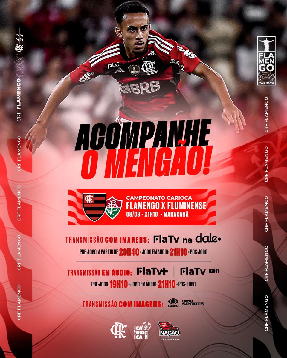 Campeonato Brasileiro  Flamengo x Fluminense - PRÉ E PÓS-JOGO EXCLUSIVO  FLATV 