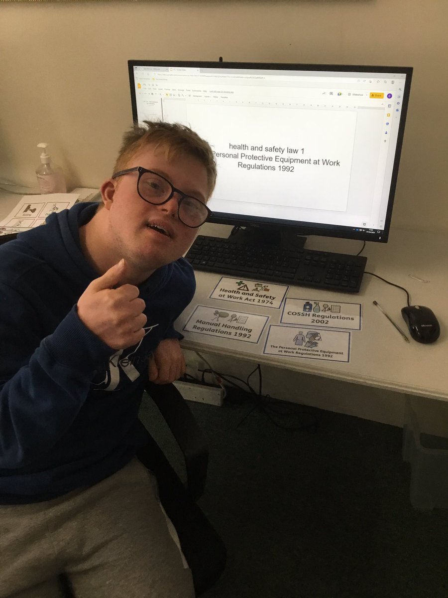 Today for <a href="/CareersWeek/">National Careers Week</a> I have been learning about health and safety laws. PPE means wearing rubber gloves and an apron. They keep me safe at work from Charlie 

#NCW2023 #NationalCareersWeek #WorkReadyLifeReady