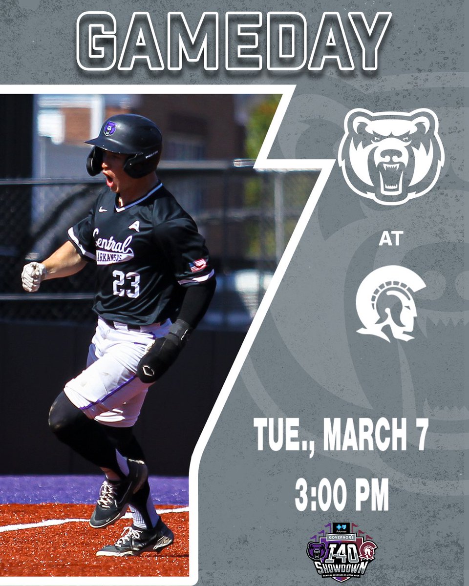 It's GAMEDAY in Little Rock. UCA vs. Little Rock at 3 pm at Gary Hogan Field. #BearClawsUp 
📻 bit.ly/3ykMptC
📊 bit.ly/3SWFoZq