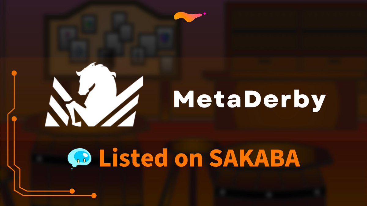 Today we are pleased to announce our collaboration with <a href="/metaderby/">🐎MetaDerby🔺</a> 🚀

MetaDerby is a free-to-play-and-earn NFT horse racing game built on the Avalanche blockchain.

Check the details on Medium👇
medium.com/sakaba-xyz/col…
