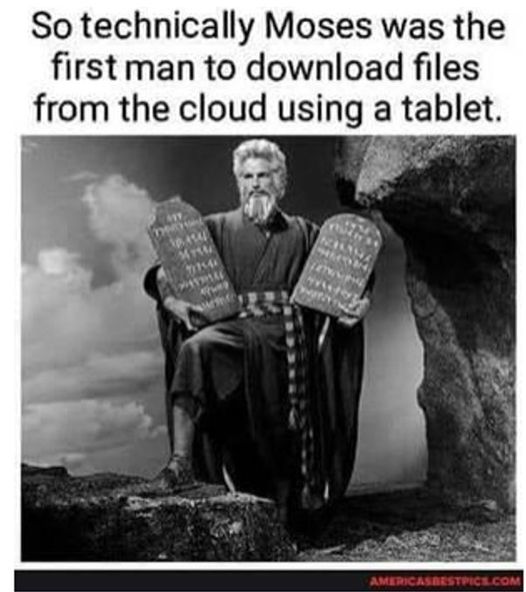 And Adam and Eve were the first to have an Apple