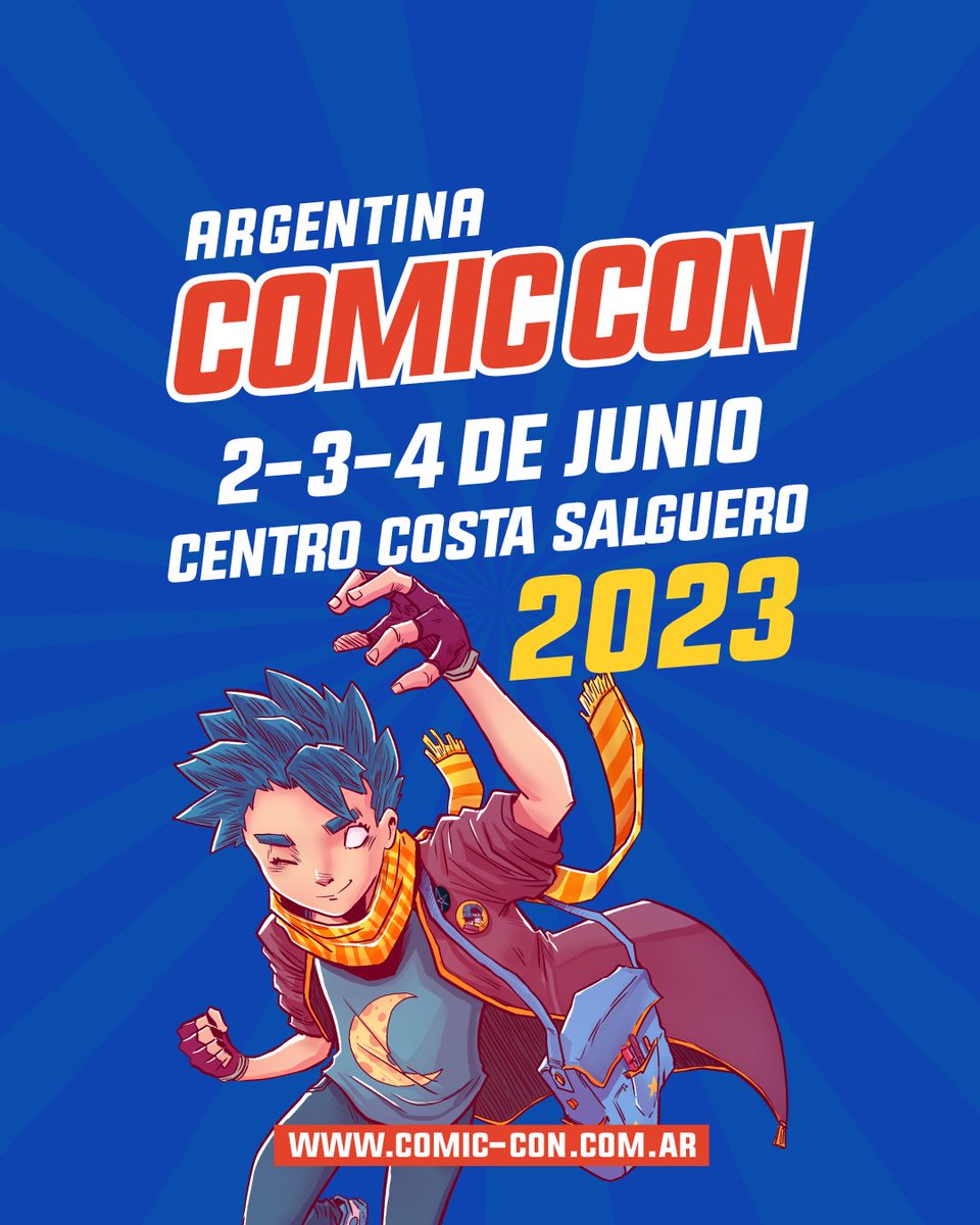 🎉 #ComicConArgentina 2023 YA TIENE LUGAR Y FECHA! 🗓️

Los días 2️⃣, 3️⃣ y 4️⃣ de Junio en el Centro Costa Salguero llega una nueva edición de COMIC-CON a la Argentina, más grande e increíble que nunca.