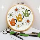 CraftStitching's tweet photo. Pattern Pick of the Day: Retro Teapots from MidCenturyMaude on Etsy https://t.co/mi6Q74xEnp