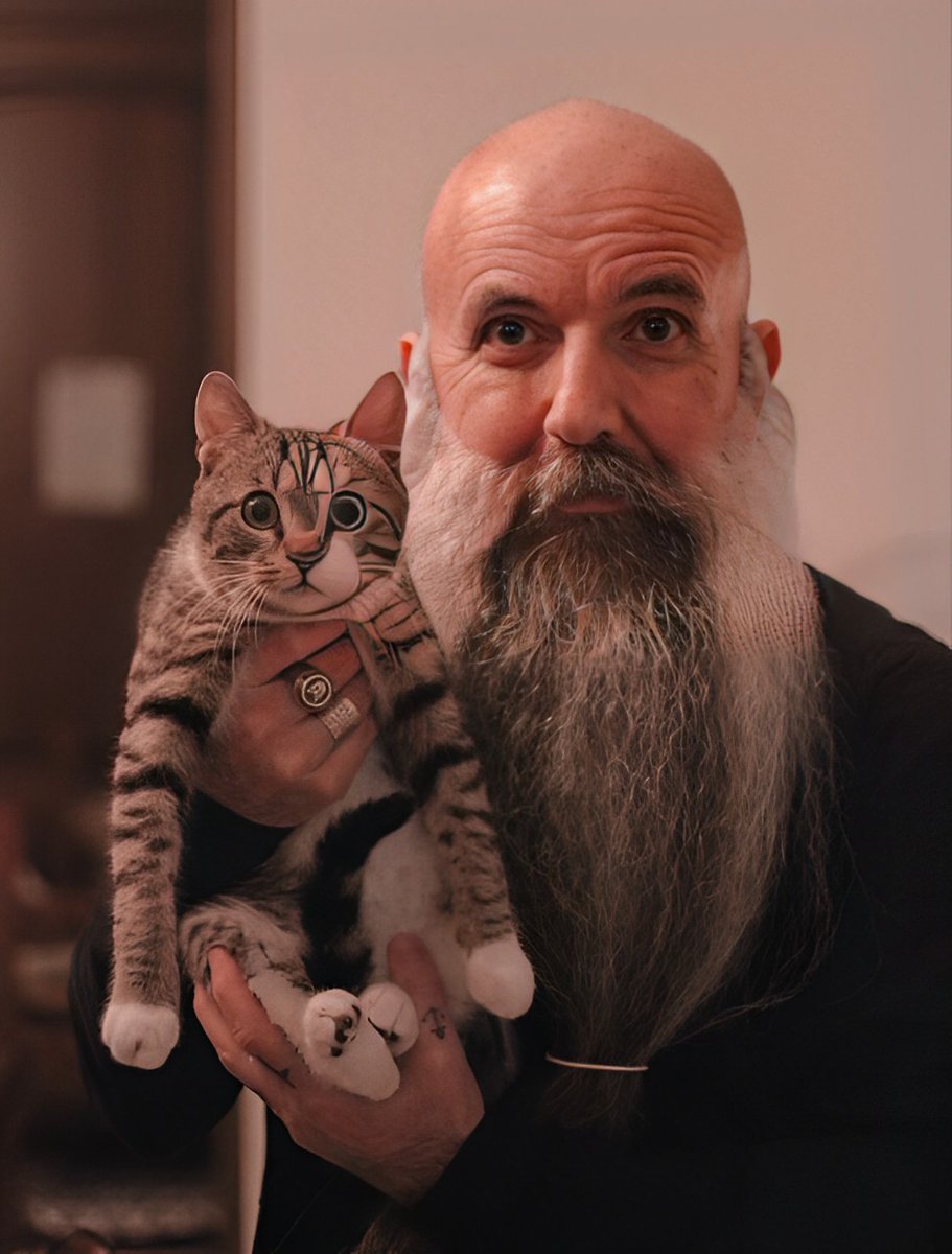 I own a human he’s my pet
He’s worshiped me since first we met
My human pet is old and bald
But always comes when he is called
I’ve got him trained around the house
But he simply cannot catch a mouse
His cooking skills are pretty poor
He serves my food upon the floor
He picks me