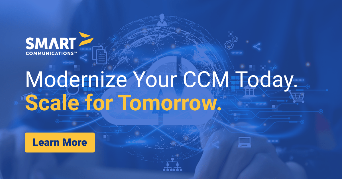 CCMInnovators's tweet photo. Say goodbye to the barriers of legacy CCM systems and say hello to personalized customer conversations. Learn more about our leading #cloudCCM solution, SmartCOMM™, today! https://t.co/H4dkWzBxk9
#CustomerCommunications #LegacyMigration https://t.co/OUQaKkclOf