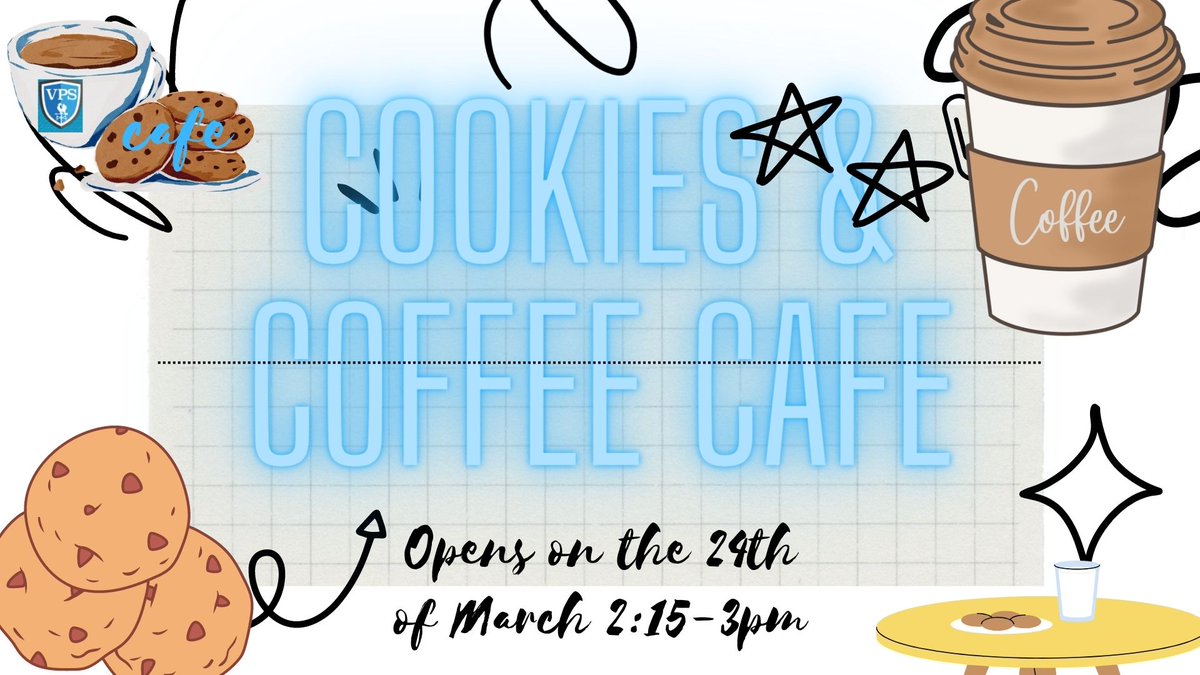 The Cookies and Coffee Cafe will be re-opening on the 24th of March from 2:15pm-3pm

Primary 7 have been working hard by evaluating their previous Cafe opening to make improvements

All are welcome!
#DYWWeek
@SEA_Edu @JoanASEA2 @DYW_ForthValley @crunchycarrotsm @JuliaBarclay13