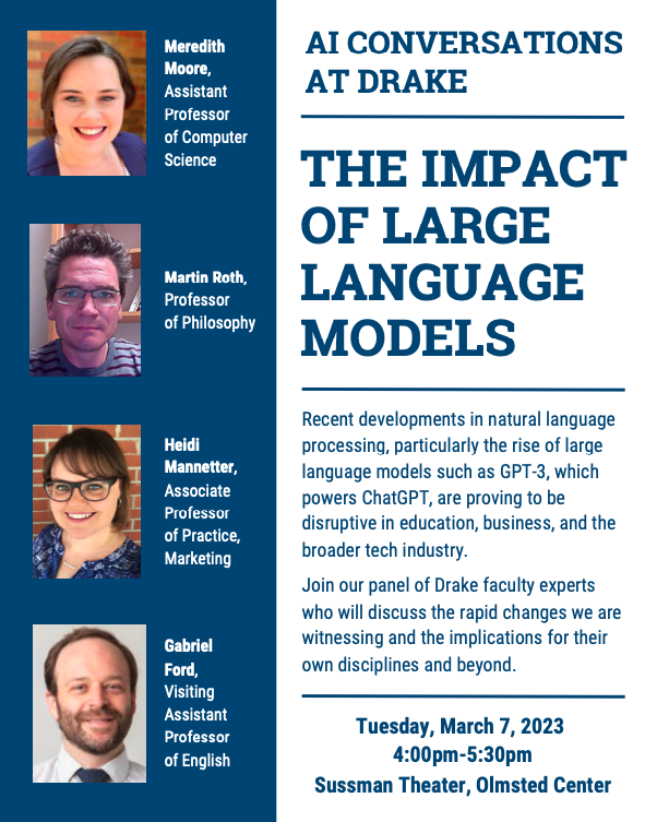 This is going to be a great event. Excellent panelists & a timely topic. Especially looking forward to hearing from @ProfMannetter. Thanks for putting this together, @cpporter1000. @DrakeUniversity