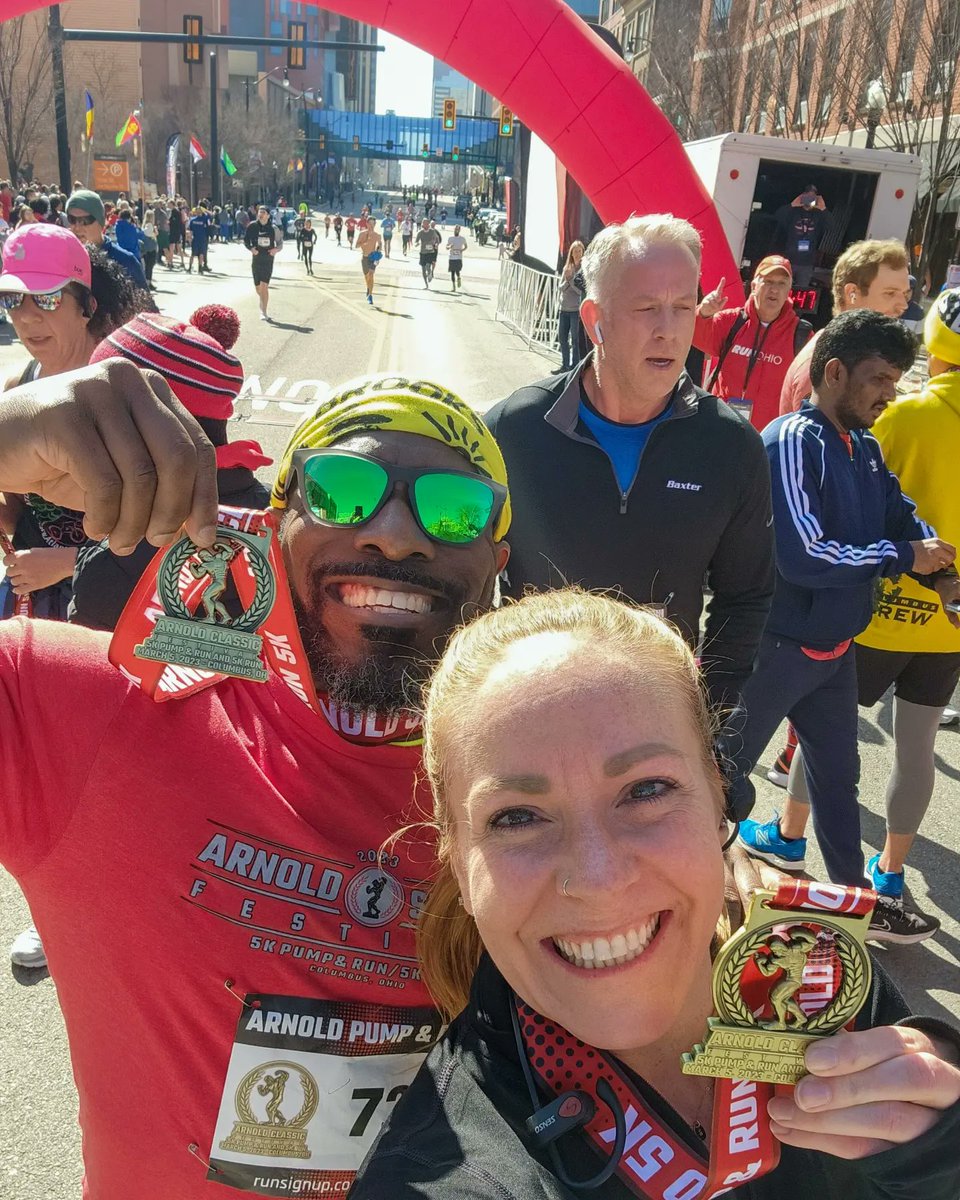 LoveYourRedness's tweet photo. Pretty happy with the outcome of the #PumpandRun at the #ArnoldClassic this year! ๐ช๐
Definitely PR'ed with my reps, but I did gain some muscle weight and was bumped in a higher weight class. So not as many reps as I would've liked, but still pretty awesome! @ArnoldSports https://t.co/SOdPGyd1Bf