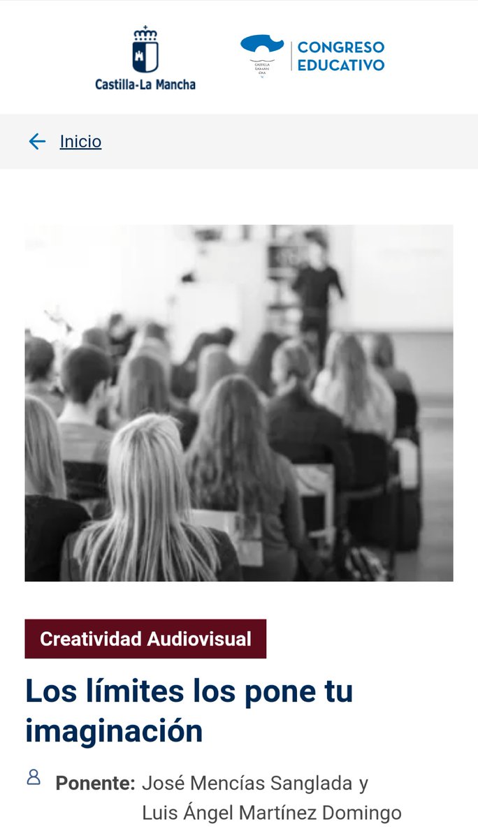 congresodigedu.castillalamancha.es
Ya quedan pocas plazas!!!