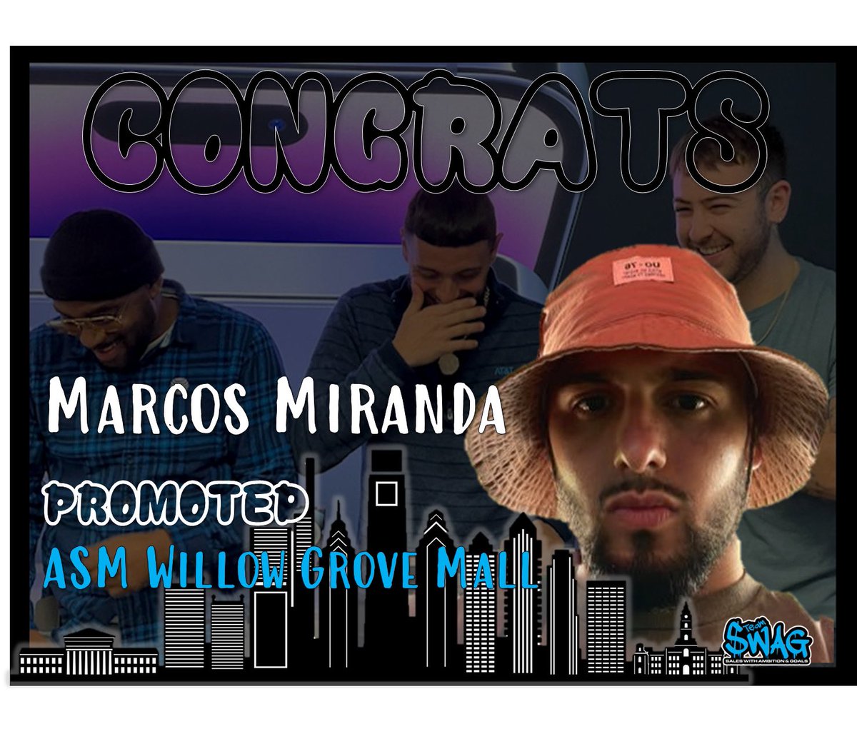 The Mill has been busy this month❗️

We have welcomed new leaders and said good luck to others that will move on and upward to new roles‼️

<a href="/Goatville_Joe/">Joseph Mastin</a> 
@DominiqueR_ASM
<a href="/AmilyahProphet/">Amilyah Prophet</a> 
Congrats on your promotions to RSM‼️

<a href="/MarcosM226/">Marcos Miranda</a> welcome to leadership, sir‼️