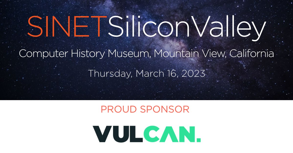 VulcanCyber's tweet photo. See you there!

SINETSilicon Valley 2023 | March 16 (register here: https://t.co/cDtlgqsnb7) 

@SINETconnection https://t.co/AXo2t4tuRZ