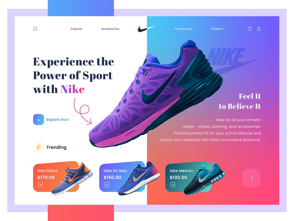 uiabkhalid's tweet image. Stylish e-commerce shoe store UI design!
dribbble.com/shots/20847459…
#nike #ecommerce #webdesign