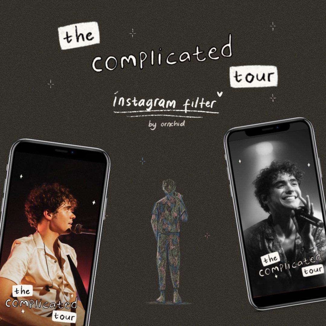 ornchid's tweet image. the complicated tour starts today, so i made an instagram filter for those who wants to enhance their pics and vids from the concert 🤍
go to my instagram @/ornchids and go to the filter tab to access the filter! 🫶🏻 have fun!!
#THECOMPLICATEDTOUR #joshuabassett