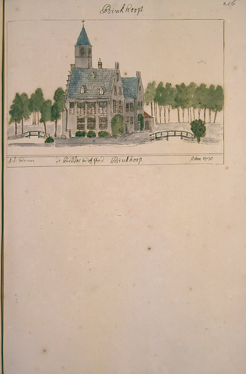AdvanderZee's tweet photo. Weer eens verder met de collectie #Schoemaker. Vandaag zijn versie van het kasteel (ridderhofstad) Binckhorst tussen Rijswijk en Den Haag anno 1730. https://t.co/fVXDTu4J1i