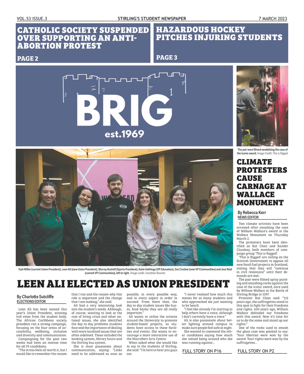 brignewspaper's tweet photo. Our final print edition of the year is out now! 

Find yours in the atrium and dotted around campus. 

You can also read it online at https://t.co/fP208zgHfj 📰 https://t.co/L9LgPw96cL