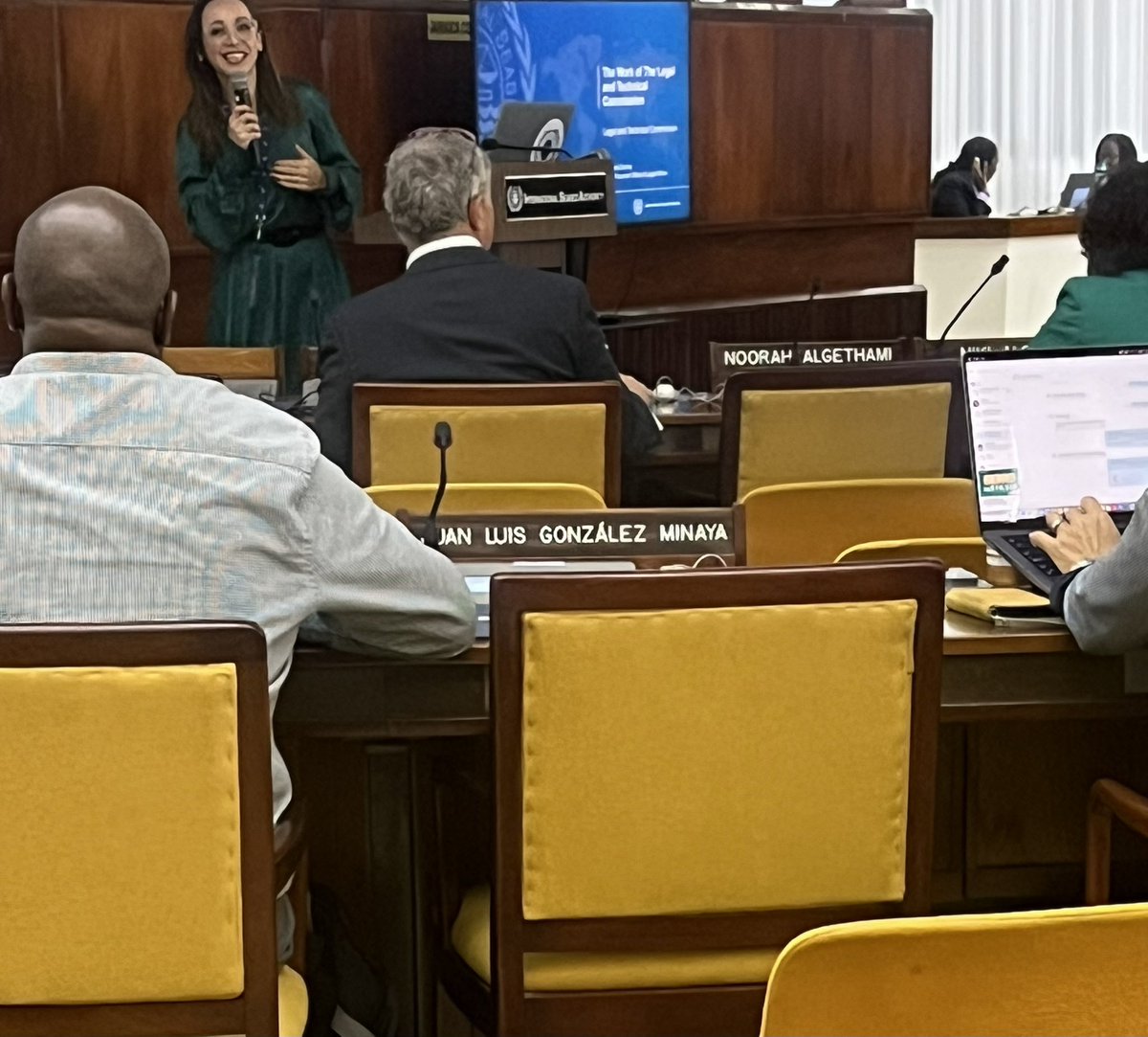 Directors <a href="/astdm/">Mariana Durney</a> &amp; <a href="/jdallo/">Jose Dallo</a> welcome the members of <a href="/ISBAHQ/">International Seabed Authority</a> Legal &amp; Technical Commission for the two 28th Session #LetsGo.