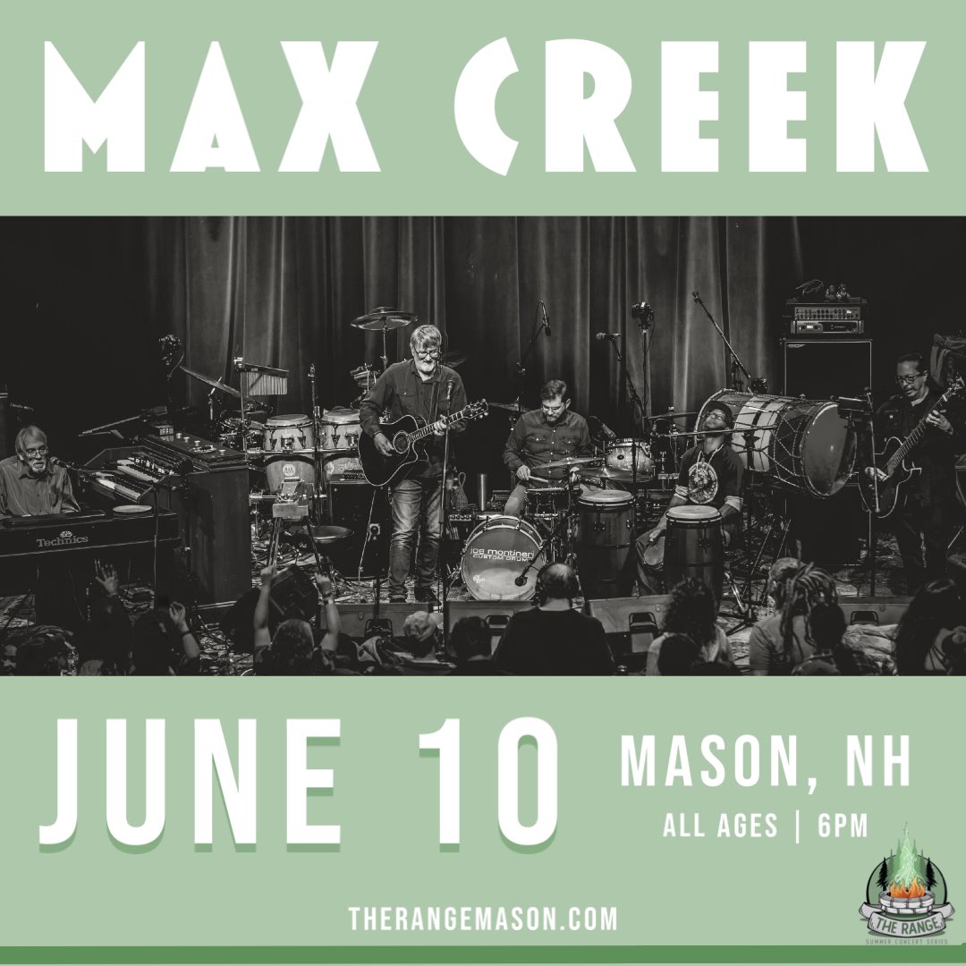 You asked for it and we’re giving it to you- a return to a home on <a href="/TheRangeMason/">The Range Mason</a> on Saturday June 10th! Show’s at 7, so it’ll be a lovely sunset evening filled with Creek and the best Freek family out there- you all 🤩

🎟️ on sale Friday 3/10 at 10 AM: go.therangemason.com/maxcreek23