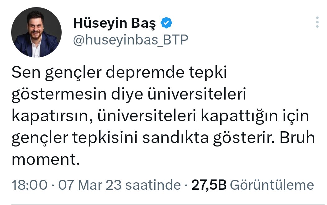 Eğitim,öğrencilere saygıyla başlar.
Üniversiteler açılsın.
#yökacıklamabekliyoruz
<a href="/huseyinbas_BTP/">Hüseyin Baş</a>