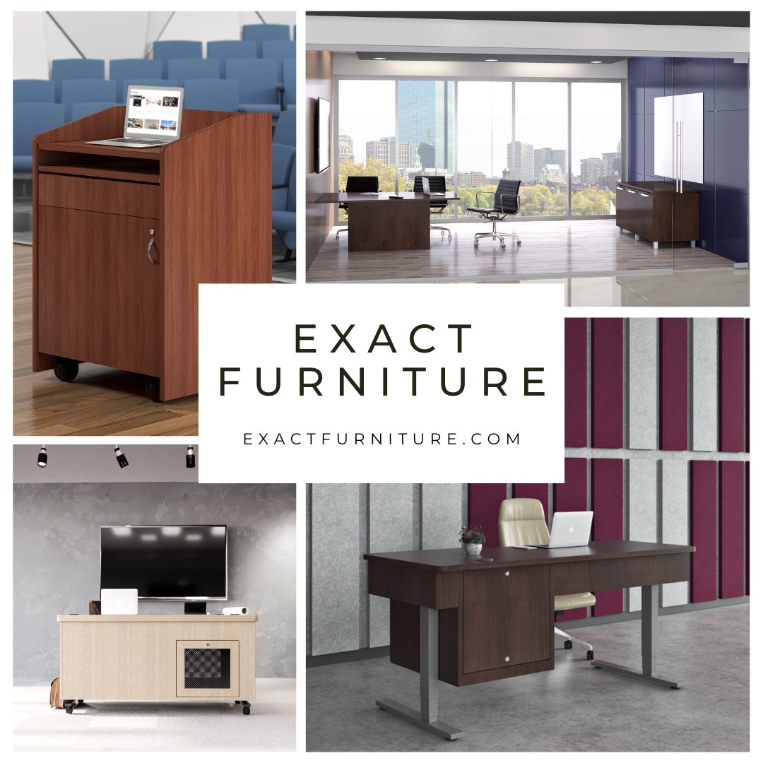 ExactFurniture's tweet image. Exact Furniture manufactures a wide range of custom furniture for the fast-growing audio-visual market in North America.

#heightadjustable #desk #podium #lectern #ergonomic #interiordesign #workbetter #workplacedesign #officedesign #avfurniture #avtweeps