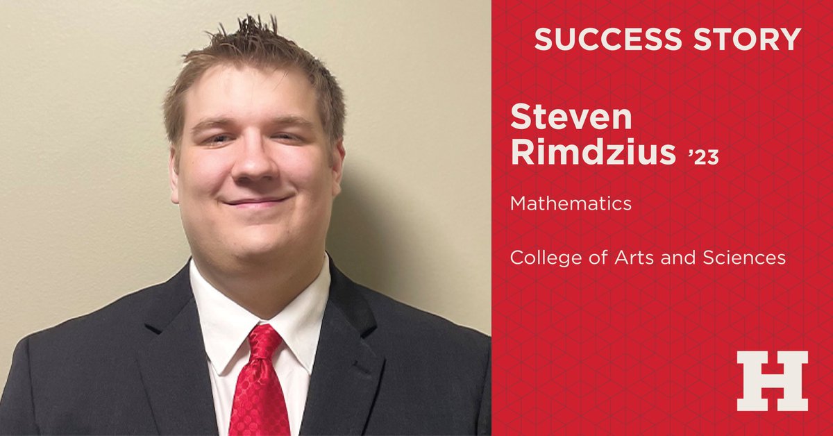 #SuccessStory: Steven Rimdzius '23 is a <a href="/UHartAandS/">UofHartford A&S</a> mathematics major with minors in actuarial science data science, and did research for The Hartford on the effects of COVID-19 on the insurance industry. bit.ly/3kJbxHC