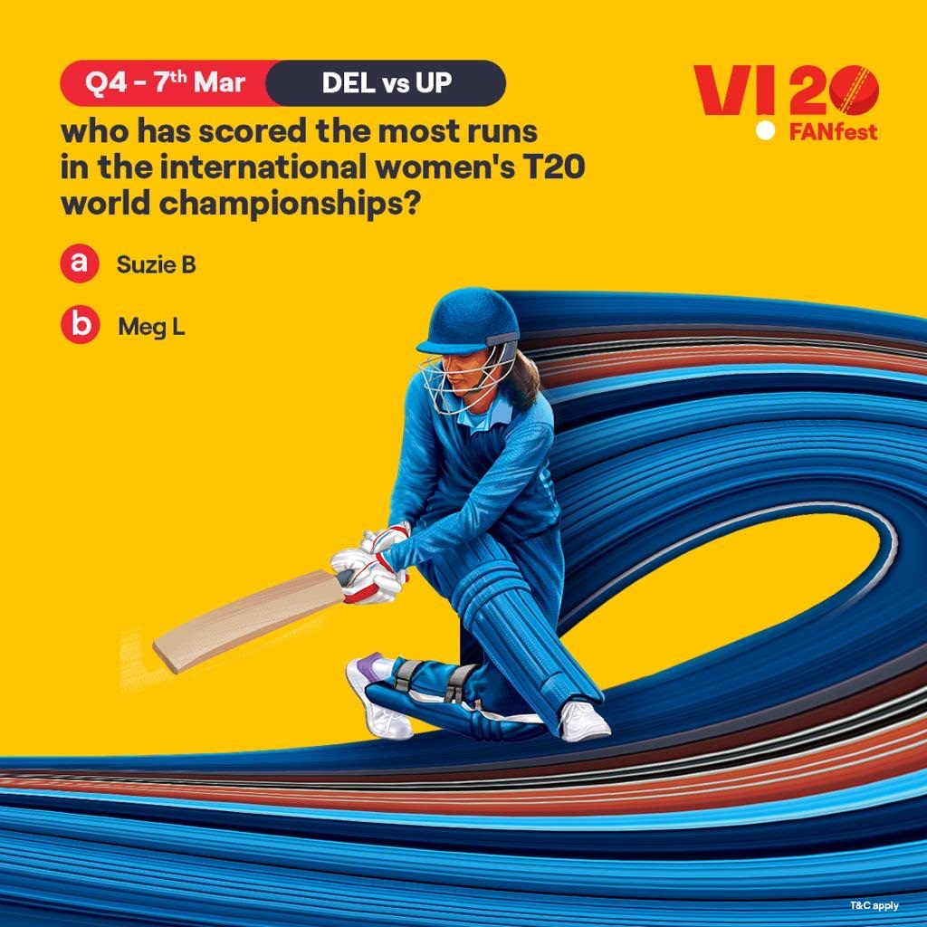 ViCustomerCare's tweet photo. Get in on the action now. Comment the right answer with #Vi20FANfest &amp; stand a chance to win big – an iPhone every match. And 50 participants of the season to answer correctly will stand a chance to win Bluetooth headphones, GoPros, gift vouchers &amp; more. So, howzat! #ContestAlert https://t.co/E28gjNWnW7
