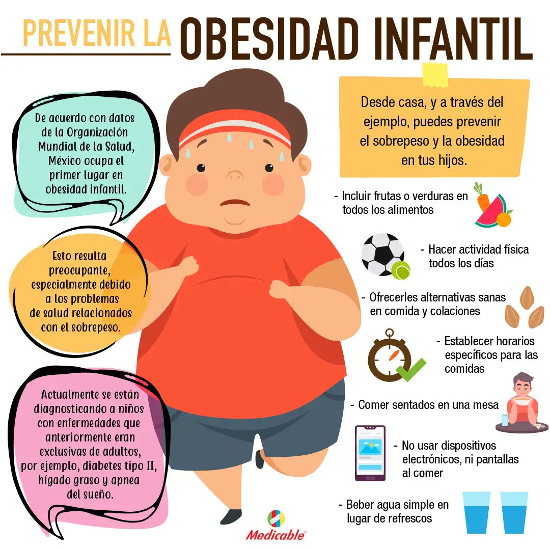 Val_Sustentable's tweet photo. La #obesidad es un problema médico👨‍⚕️que aumenta el riesgo de enfermedades y problemas de salud🩺, como enfermedades cardíacas, diabetes, presión🫀❤️ arterial alta y determinados tipos de cáncer. 

¡Cuídate!.

#ObesidadInfantil #SaludMexicana #CuidemosTodos https://t.co/EsoXEjG041