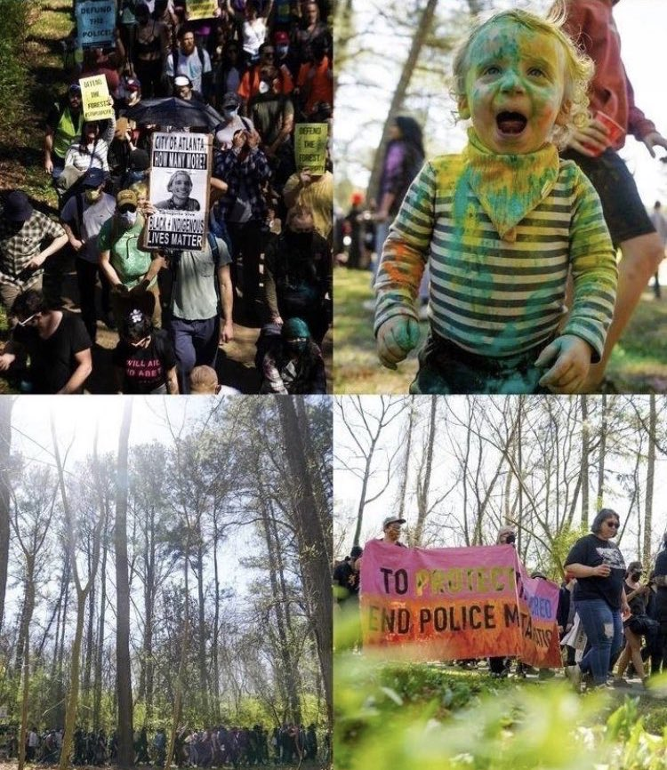 defendATLforest's tweet photo. This is a movement for the future. 
This is a movement for life. 
We are fighting for a peaceful existence on Earth. https://t.co/2GwrOXbQup